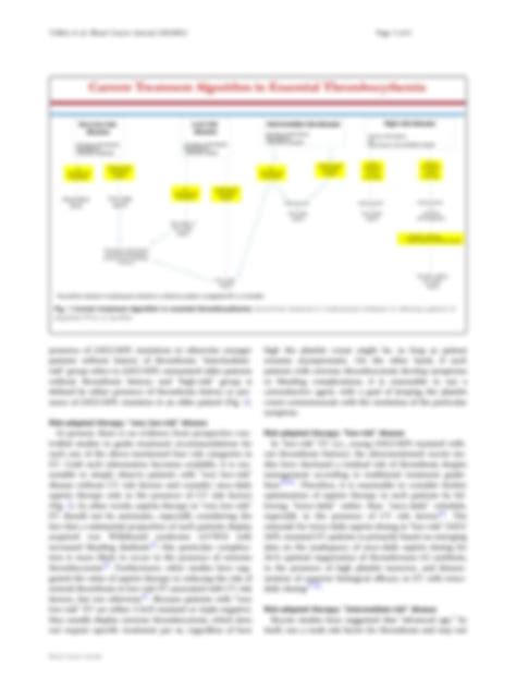 SOLUTION: 29321520 essential thrombocythemia treatment algorithm 2018 - Studypool
