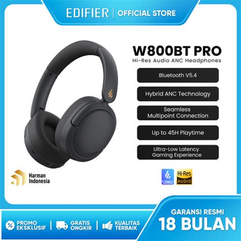 Promo EDIFIER W800BT PRO Hi-Res Audio ANC Headphone - Ivory Collab ...