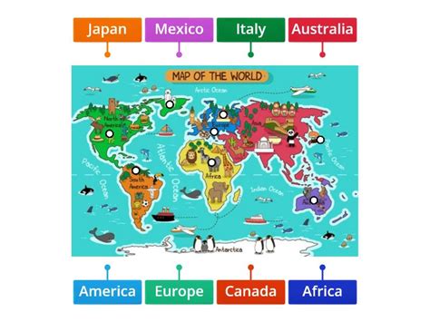 Earth Map with Labels 的图像结果