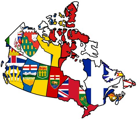 Canadian Provinces - Flag Map by HeerSander on DeviantArt