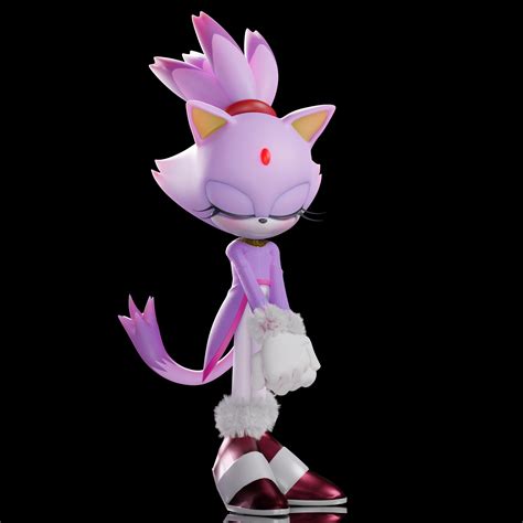 Blaze may be shy, but she's cute when that happens... | Hedgehog art ...