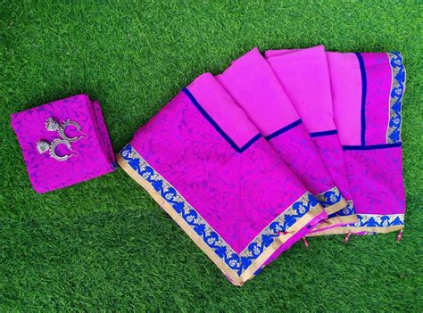 Buy Indian Georgette Saree , Pink Sari for Women,partywear Sari ...