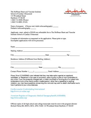 Fillable Online The Hoffman Heart and Vascular Institute Fax Email ...