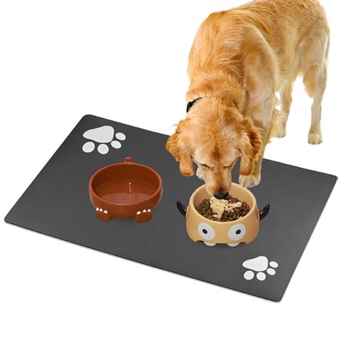 Dog Food Mat, Special Mat for Pet Feeding, Large Dog Bowl Mat 40x60 CM ...