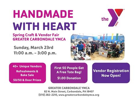Handmade with Heart - Spring Vendor and Craft Fair, 82 north main st ...