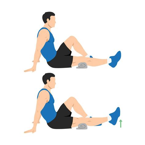 Man doing seated knee extensions exercise. 24792984 Vector Art at Vecteezy