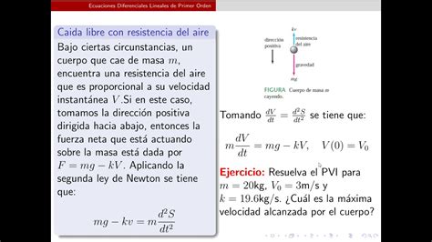 Gravedad y resistencia del aire