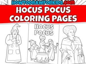 Hocus Pocus Coloring Pages - Free Printables