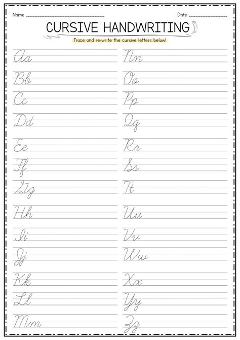 Image result for Cursive Writing Pattern