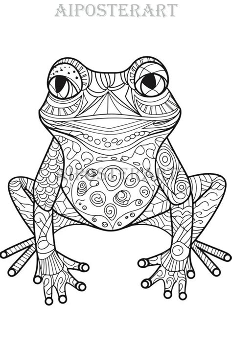 Cartoon Frog Coloring Pages