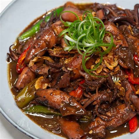 Adobong Pusit (Filipino Squid Adobo)