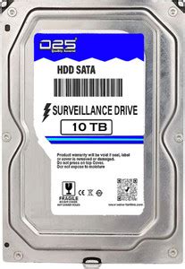 D25 Video 10TB Hard Disk for 4 Channel / 8 Channel / 16 Channel / 32 ...