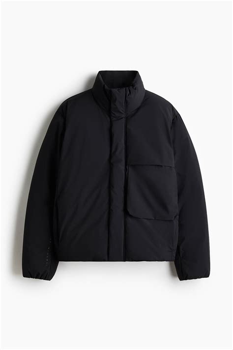 Men’s Black Sports puffer jacket with ThermoMove™ | H&M IN
