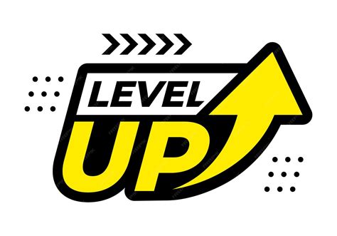 Premium Vector | Modern level up typography logo design. level up text ...