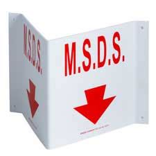 V MSDS Sign - Brady Part: 45378 | Brady | BradyIndia.co.in
