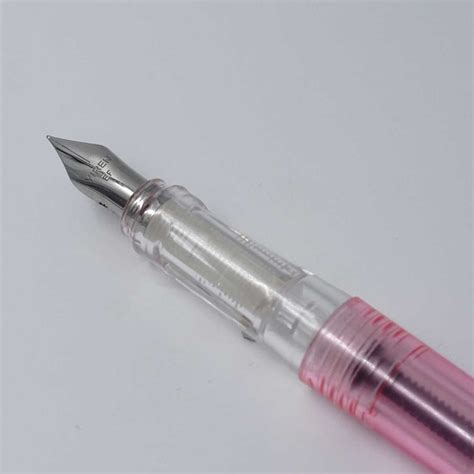 Yiren 312A Transparent Pink Color Body Extra Fine Nib Sliver Clip ...
