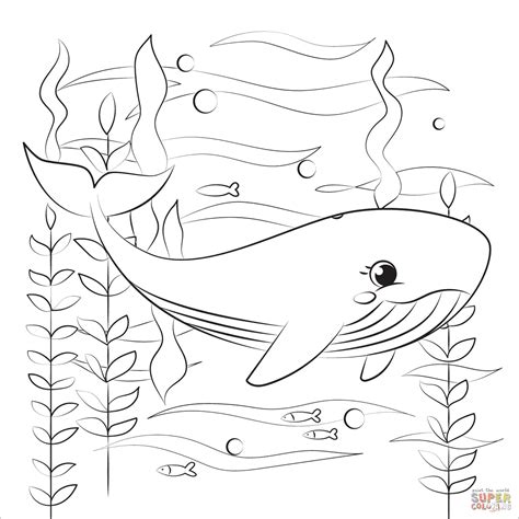 Whale Coloring Pages Free Printable