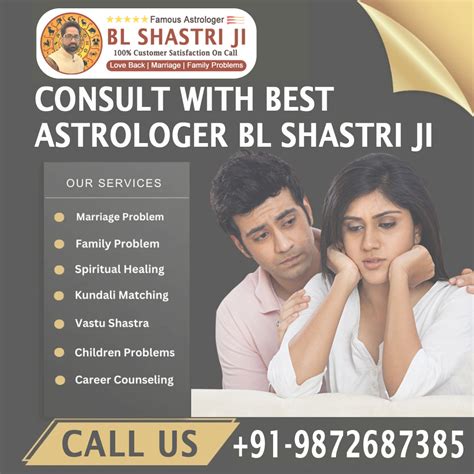 Famous Astrologer BL Shastri Ji Call +91-7814887385