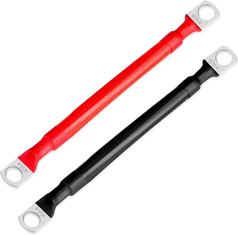 Amazon.com: Hoteam 6 Pcs Battery Cable 1 ft Copper Battery Inverter ...