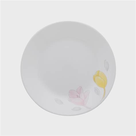 Buy CORELLE Livingware Plus Elegance Multicolour Floral Round Glass ...