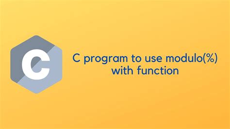 Image result for Modulo Operation in C