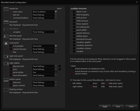 Image result for How to Customize MusicBee Layout