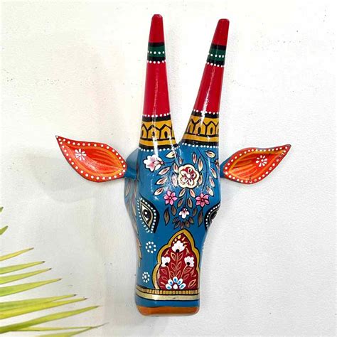 Wooden Cow Wall Decor