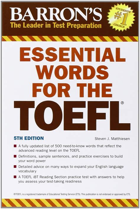 Essential Words for the TOEFL: Test of English As a Foreign Language ...