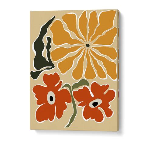 BOLD GARDEN FROM 70S , FLORAL FLOWER PAINTINGS – Asianmonk