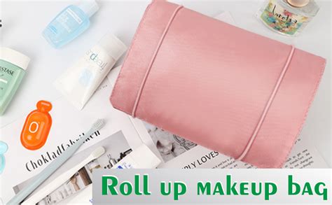 Hanging Roll-Up Makeup Bag, Makeup Storage Bags with Handle and ...