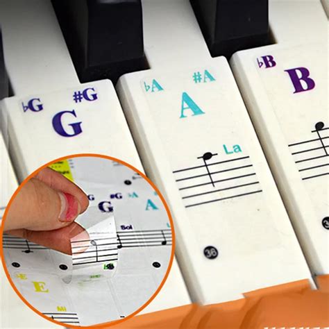 Image result for 36 Key Keyboard Notes Stickers