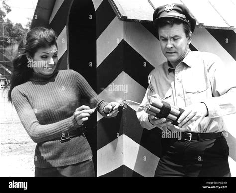 HOGAN'S HEROES, Angela Dorian (aka Victoria Vetri), Bob Crane, in ...