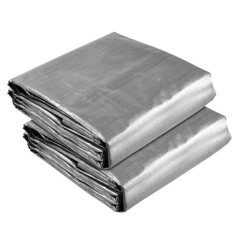 Yescom 2 Pack 20x30 -FT 10 Mil Poly Tarp Protective Cover Tarpaulin ...