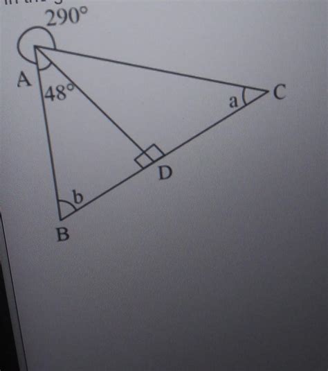 In the given figure how much angle a is greater than angle b: - Brainly.in