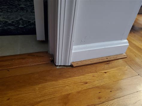 How to fill gap between door casing and floor. : HomeImprovement