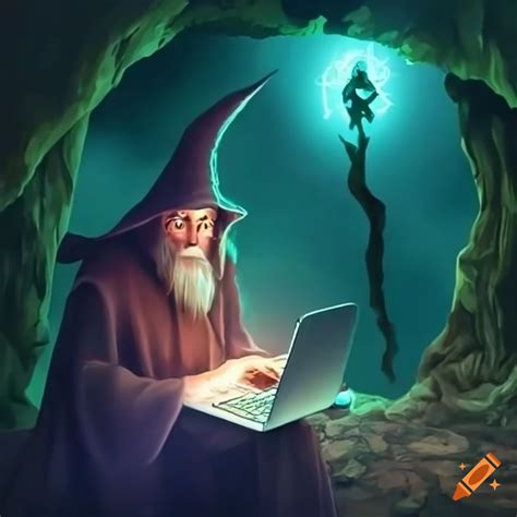 Male wizard contemplating a chessboard on Craiyon