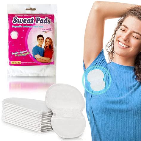 BEYOND BASIC Disposable Underarm Sweat Pads for Men and Women Prevents ...
