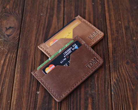 Personalized Leather Credit Card Holder Credit Card Case Card | Etsy