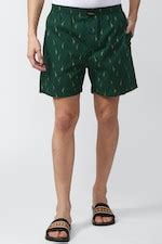 Buy Men Green Print Boxer Shorts Online - 795599 | Peter England