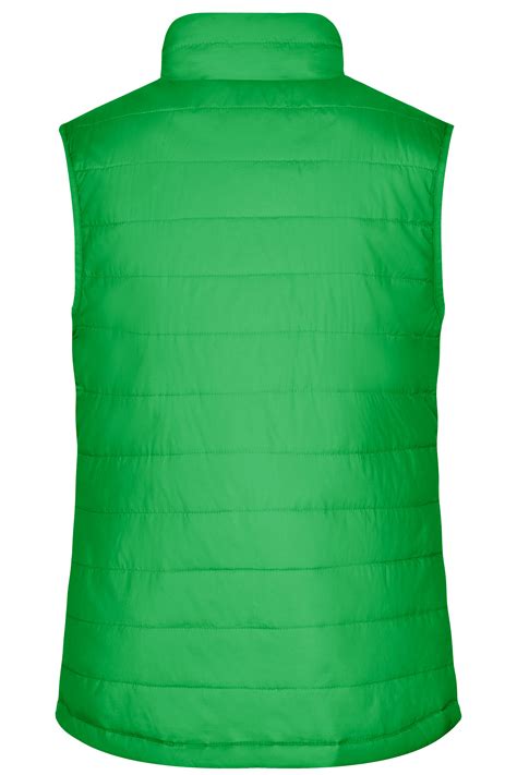 Ladies Ladies' Padded Vest Green-Daiber