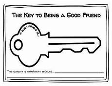 the key to being a the key to being a good friend worksheet with images the key to being a the key to being a good friend worksheet with images