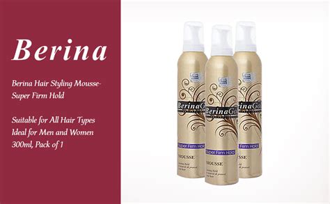 Buy Berina Hair Styling Mousse- Super Firm Hold, 300ml Online at Low ...