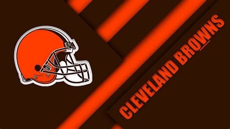 Cleveland Browns logo featuring an orange helmet on a brown and orange background.