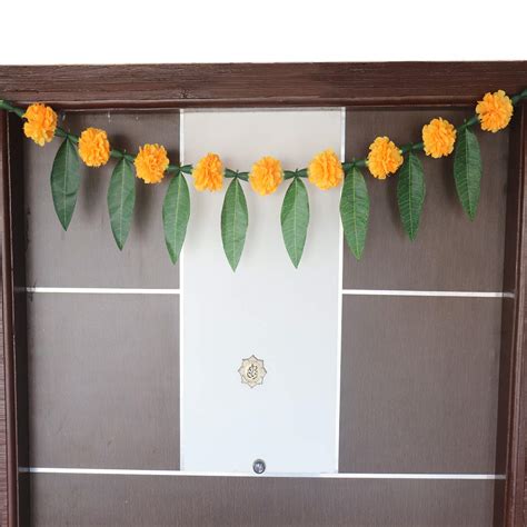 Buy S2S® Reusable Artificial Flowers Hanging Garlands with Mango Leaf ...