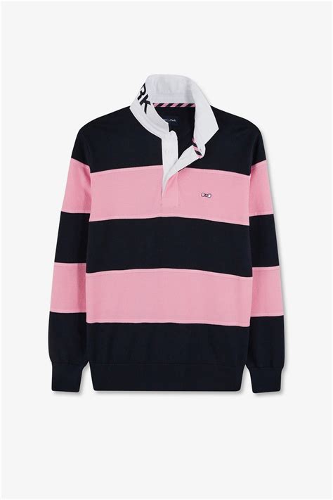 Eden Park Navy & Pink Rugby Jumper