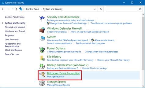 Image result for Manage BitLocker Window