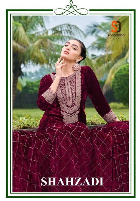 SHRADDHA DESIGNER SHAHZADI VELVET DESIGNER PAKISTANI SUITS AT BEST ...