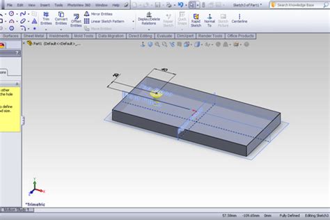 SolidWorks Using Hole Wizard 3D Sketch 的图像结果