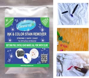 Cleanz-up Ink & Color Stain Cleaner for Clothes, Sofa, Wall (50 gm ...