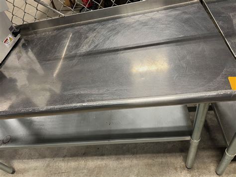 Lot of (2) Stainless Steel Prep Tables, Approx Size 54X24X36 | Required ...